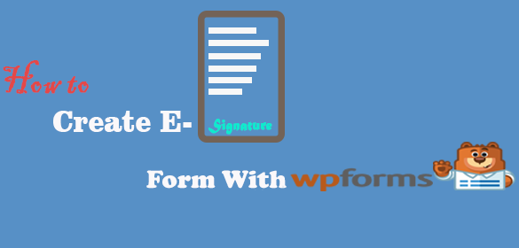 create e-signature Form in wordpress