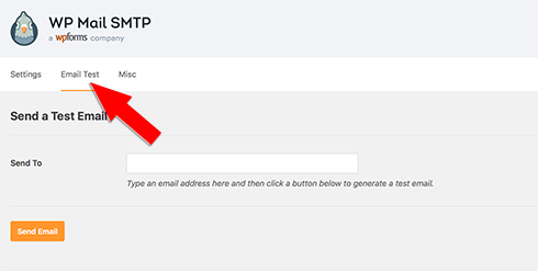 Test Email in WP Mail SMTP 