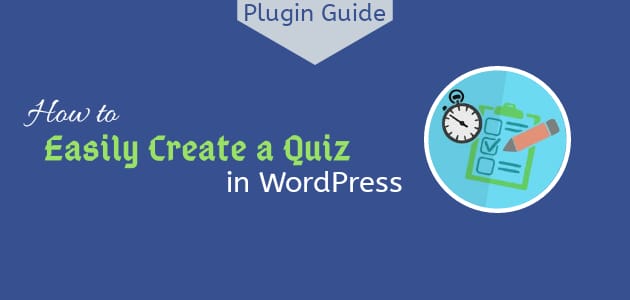 Create a quiz in WordPress