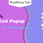 Exit popup for woocommerce