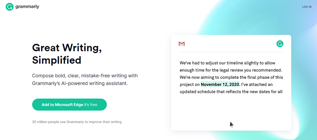 grammarly writing assistant