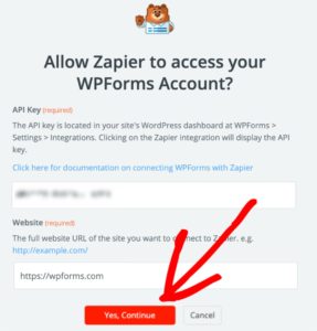 enter website connect to zap