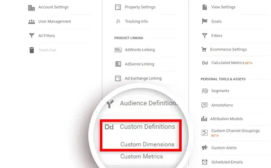 custom dimension in google analytics