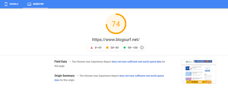 google pagespeed insights reports