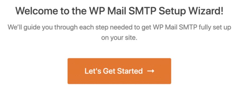 wp mail smtp set up wizard