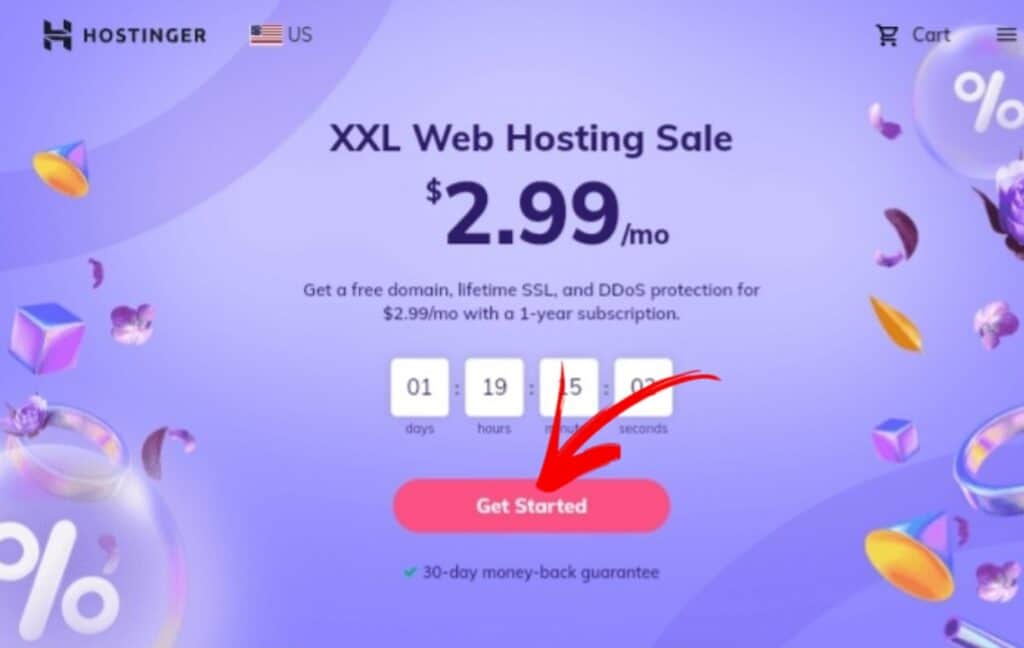 Choose hosting plan